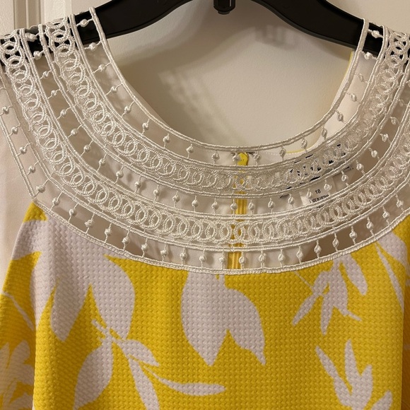 J Howard Sunny Yellow Floral Mini Dress - Picture 2 of 5